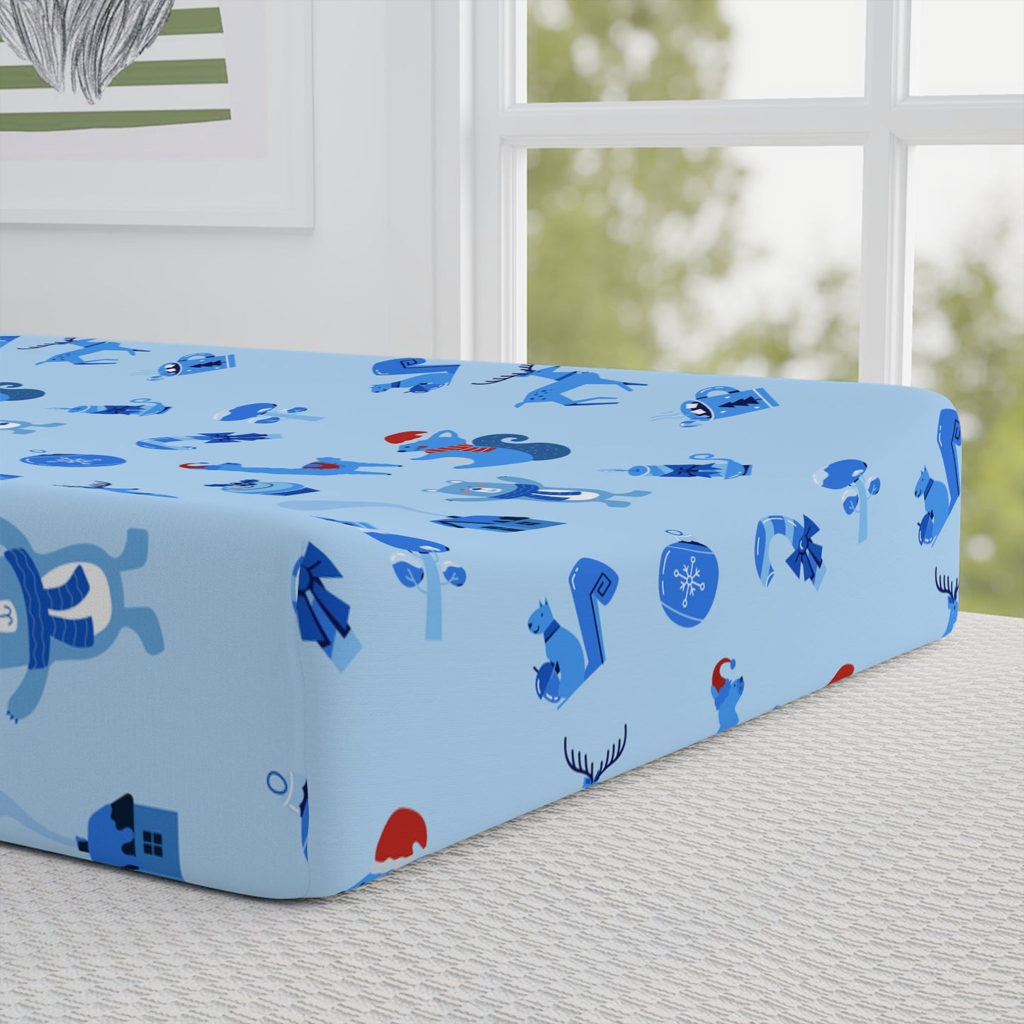 Baby Changing Pad Cover - Winter Animals - Nanalili