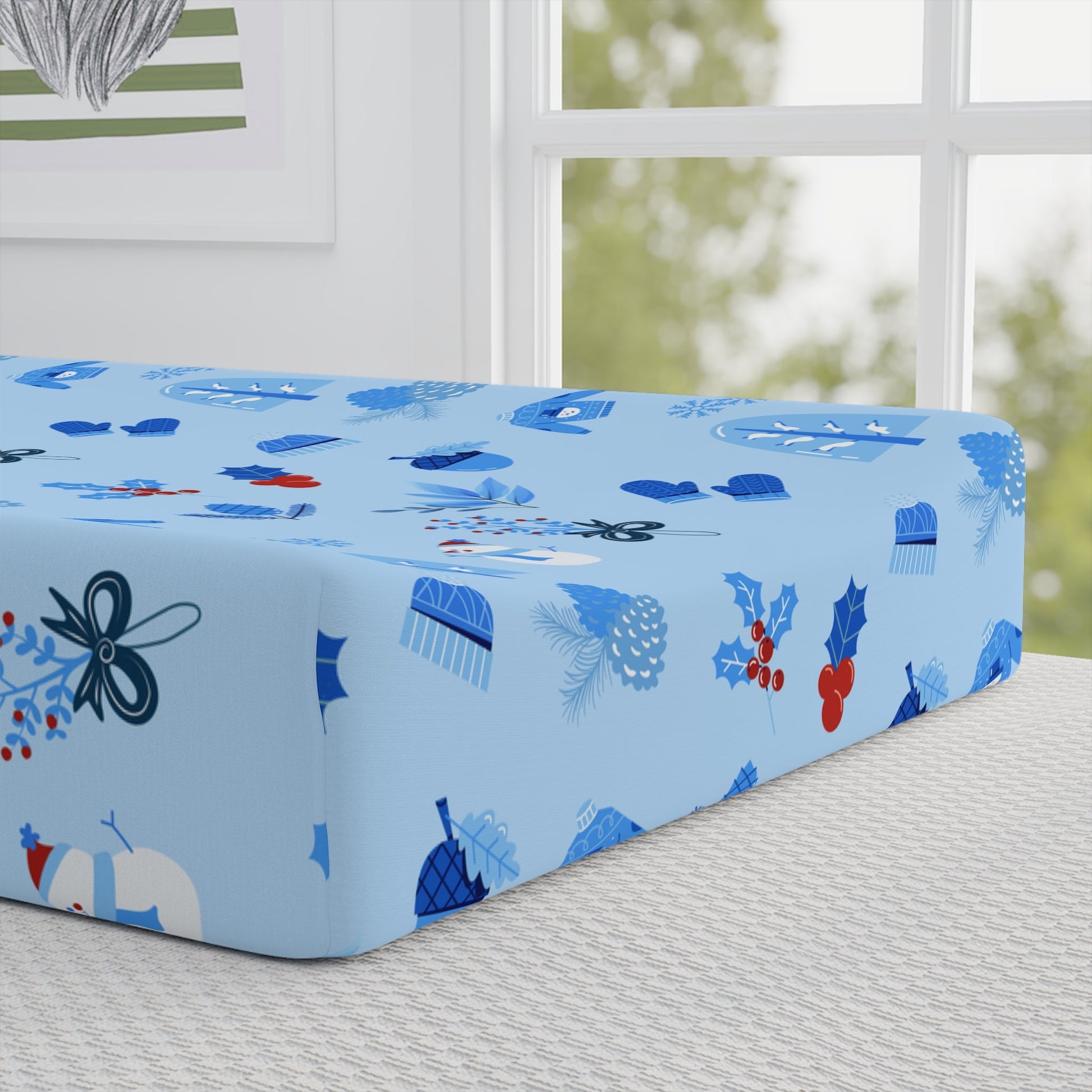 Baby Changing Pad Cover - Winter Cuties - Nanalili