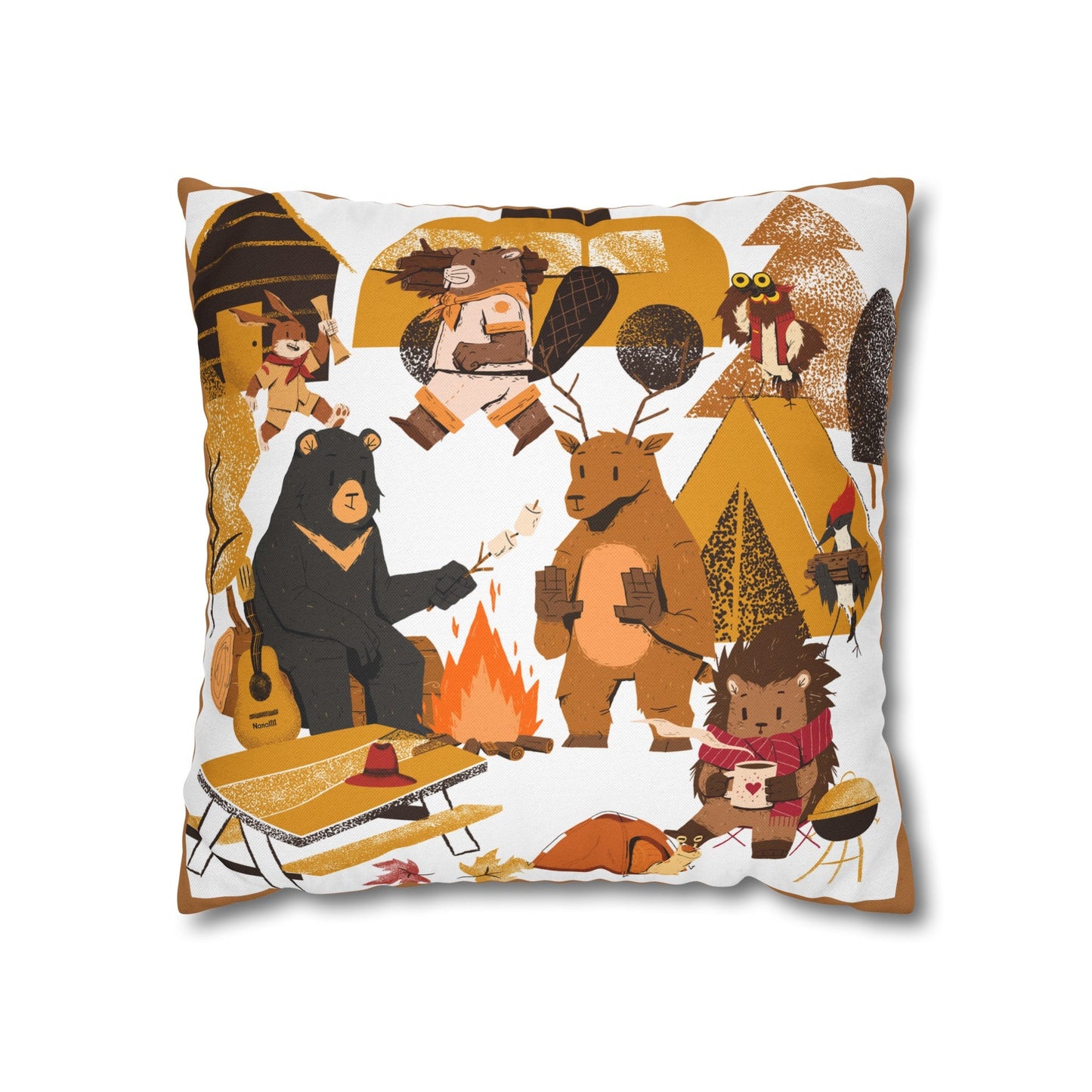 Camping in Autumn Pillowcase - Nanalili