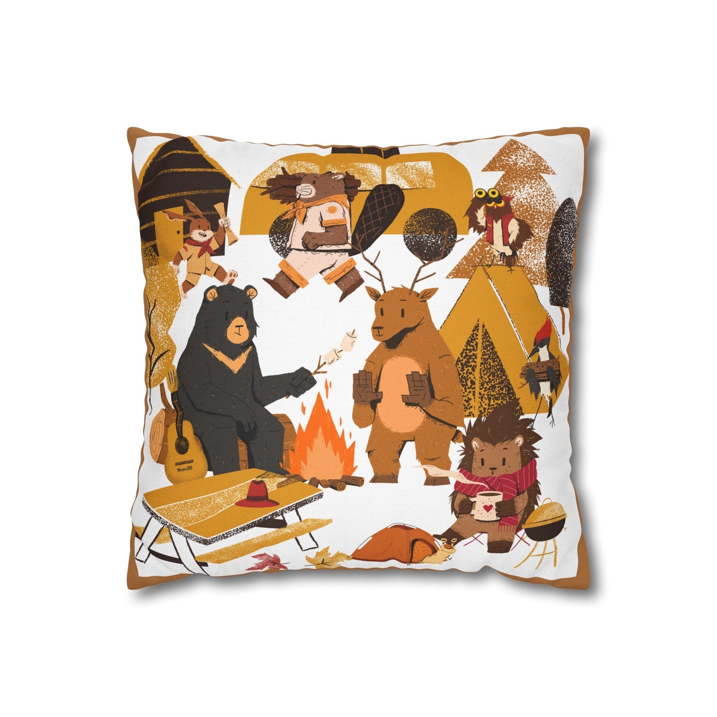 Camping in Autumn Pillowcase - Nanalili