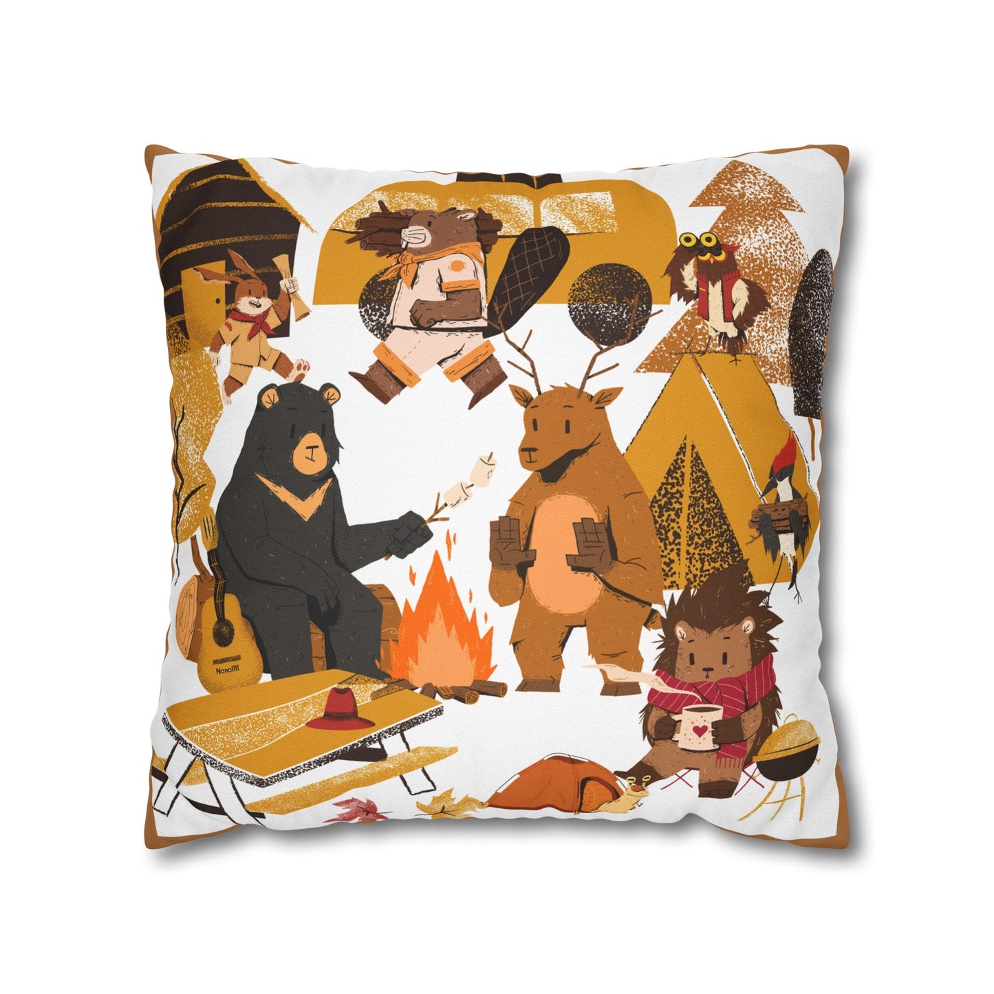 Camping in Autumn Pillowcase - Nanalili