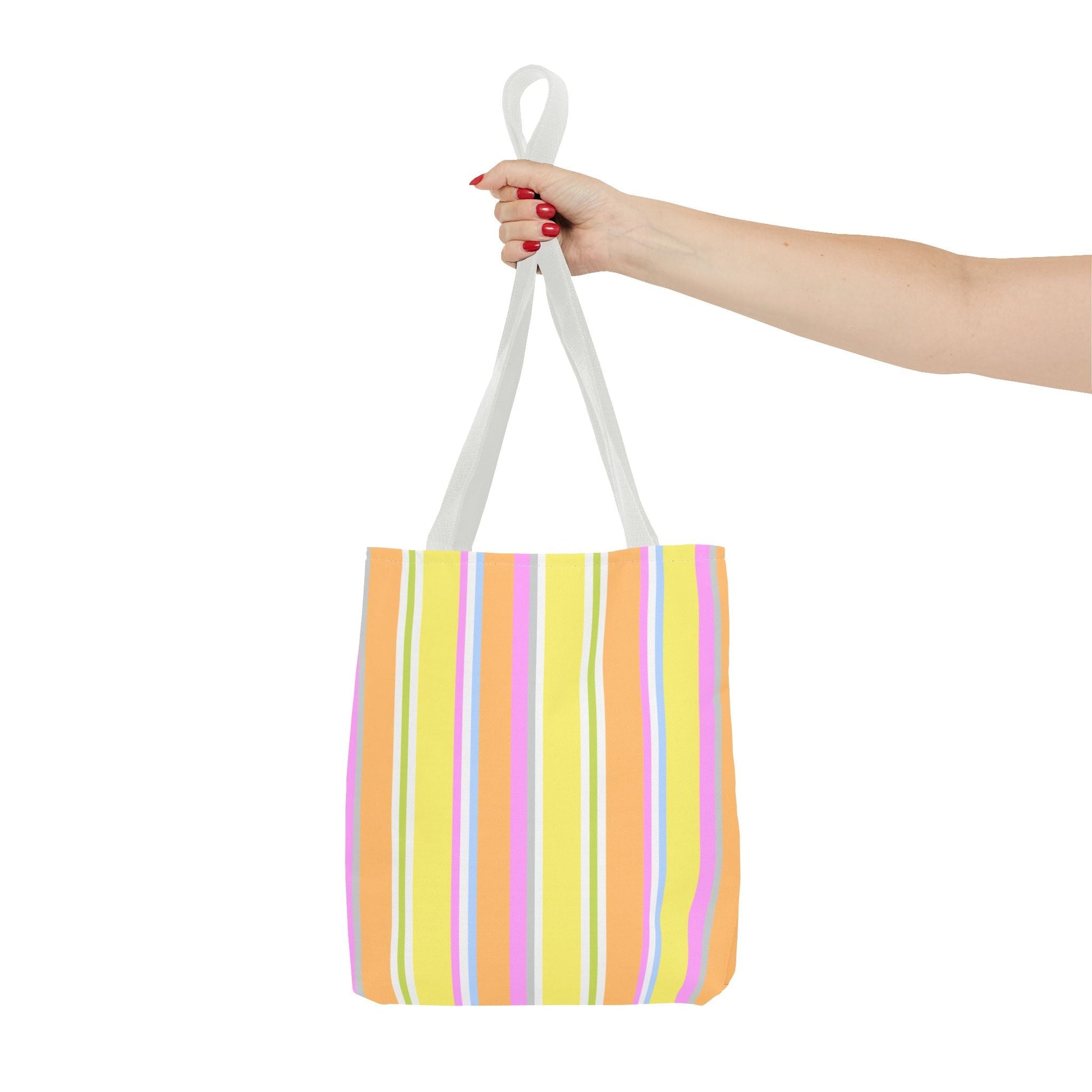 Happy Stripy Tote Bag - Citrus Bubble Gum - Nanalili