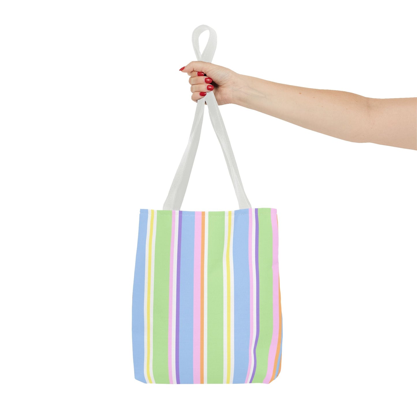 Happy Stripy Tote Bag - French Macarons - Nanalili