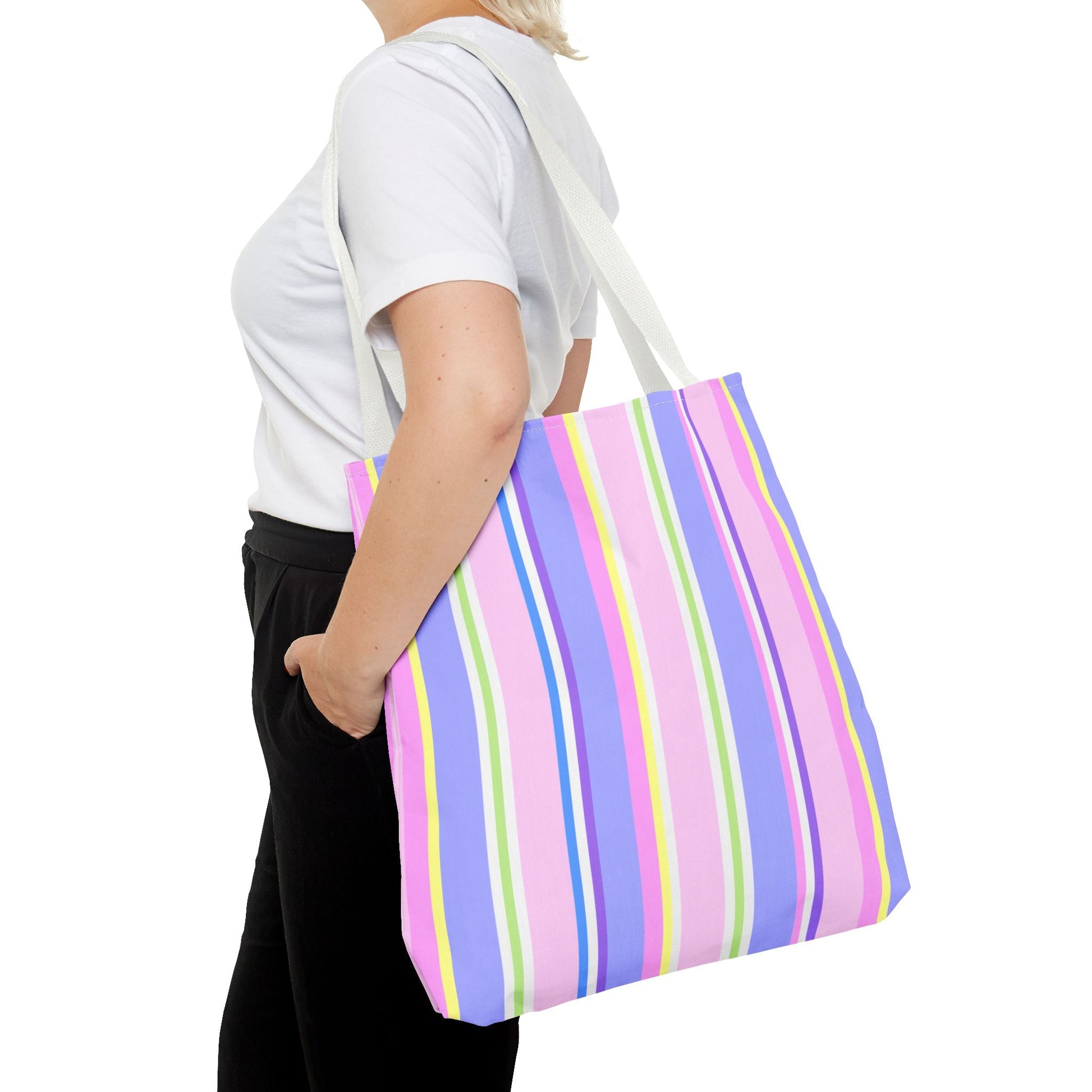 Happy Stripy Tote Bag - Princess Unicorn - Nanalili