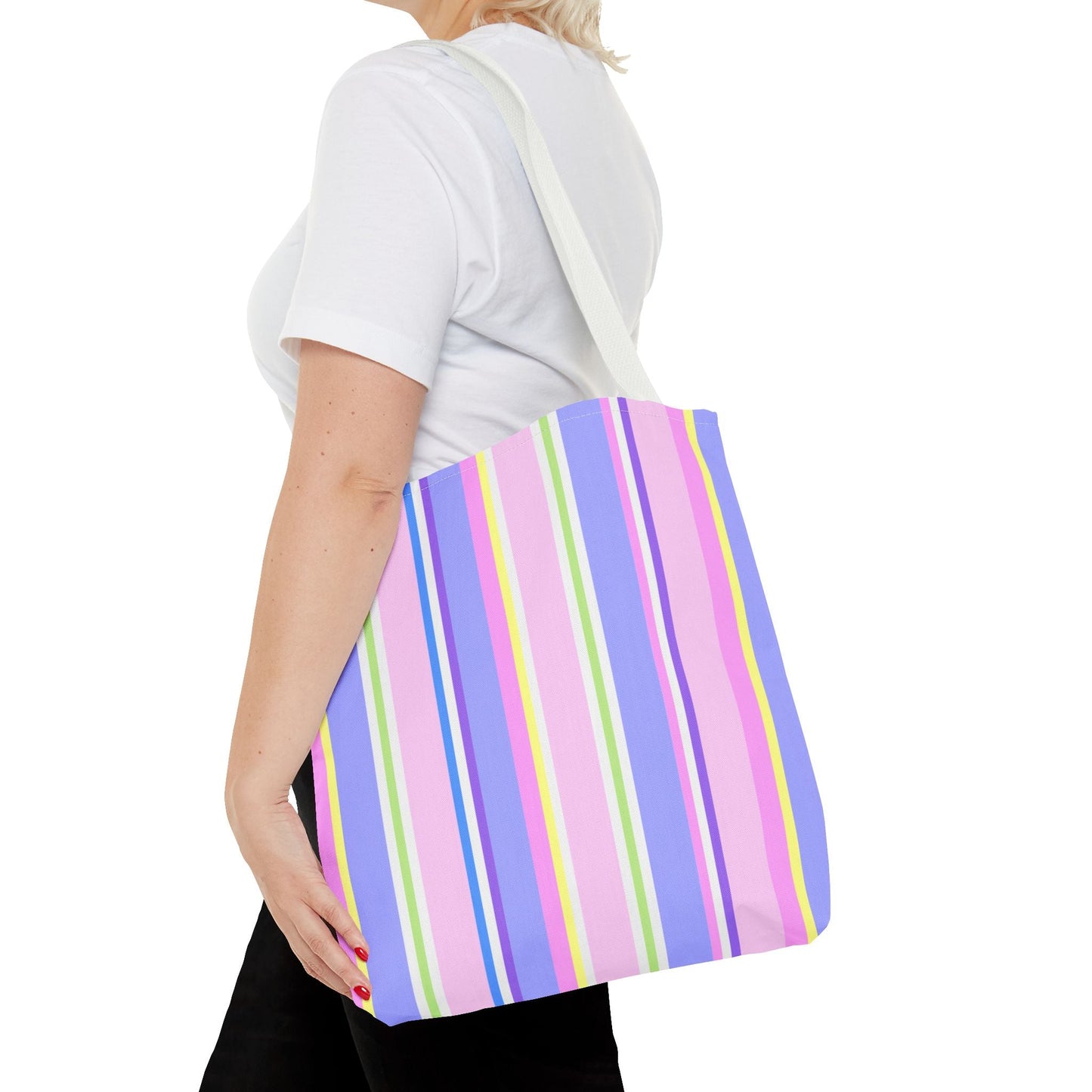 Happy Stripy Tote Bag - Princess Unicorn - Nanalili