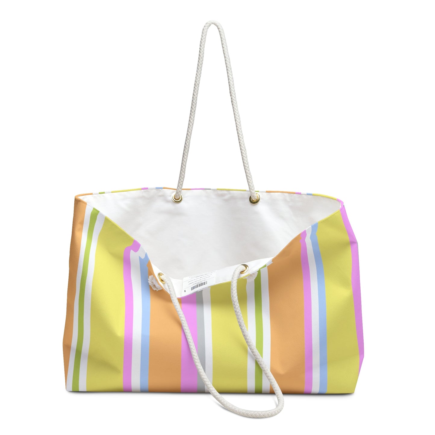 Happy Stripy Weekender Bag - Citrus Bubble Gum - Nanalili