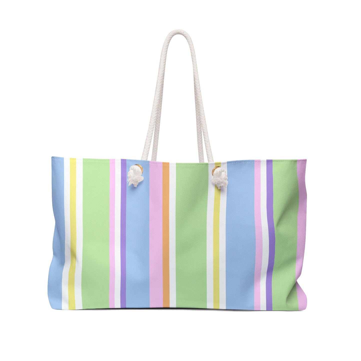 Happy Stripy Weekender Bag - French Macarons - Nanalili