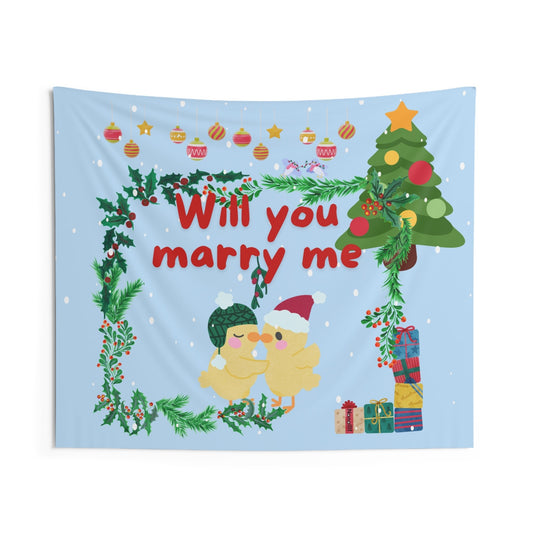 Indoor Wall Tapestries - Marry Me Theme Christmas - Nanalili