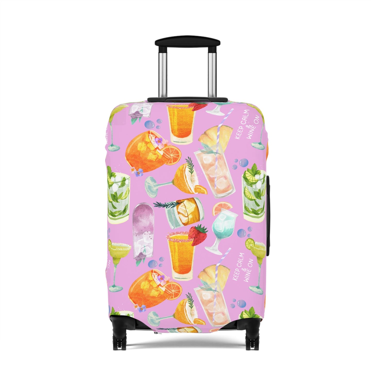 Luggage Cover - Keep Calm & Wine On - Nanalili