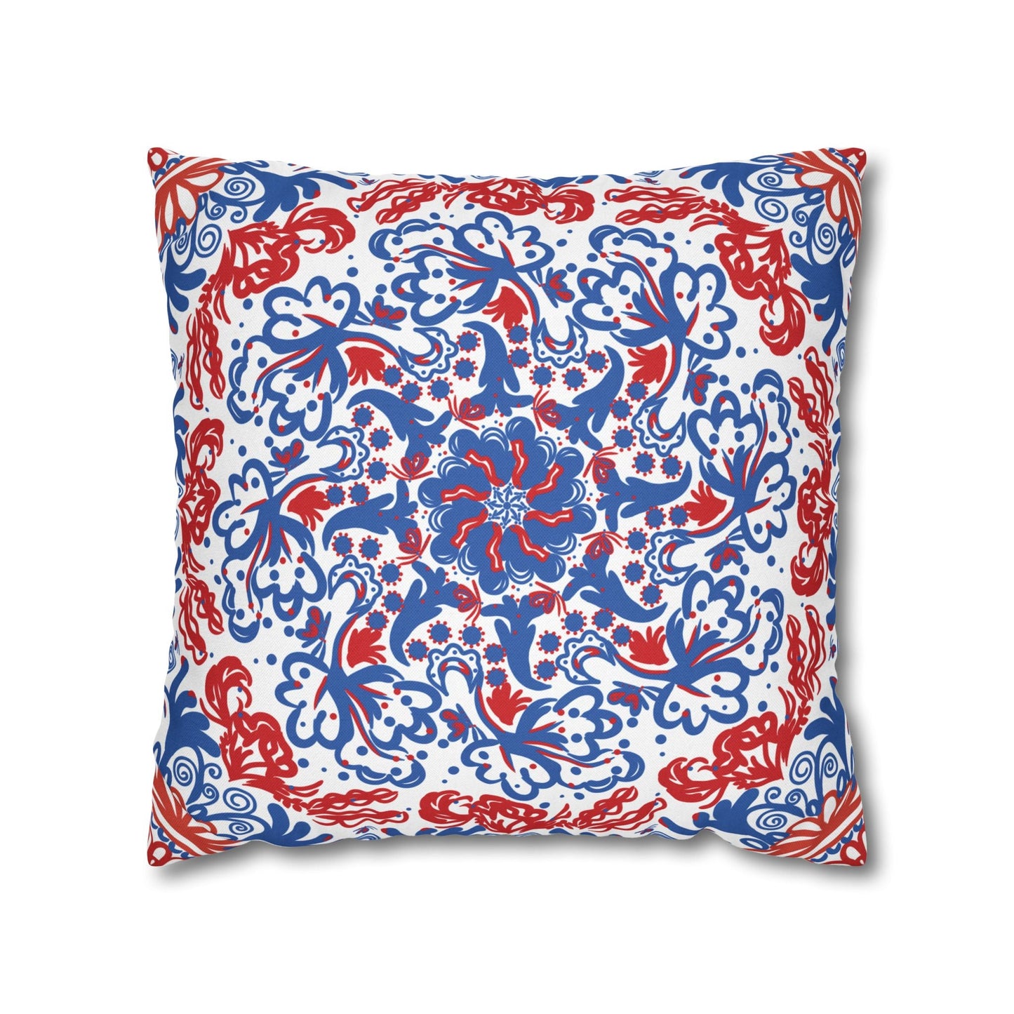 Mandala Inspired Pattern Butterflies & Flowers Pillowcase - Nanalili