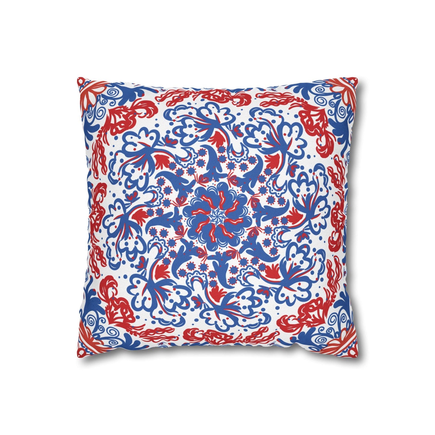 Mandala Inspired Pattern Butterflies & Flowers Pillowcase - Nanalili