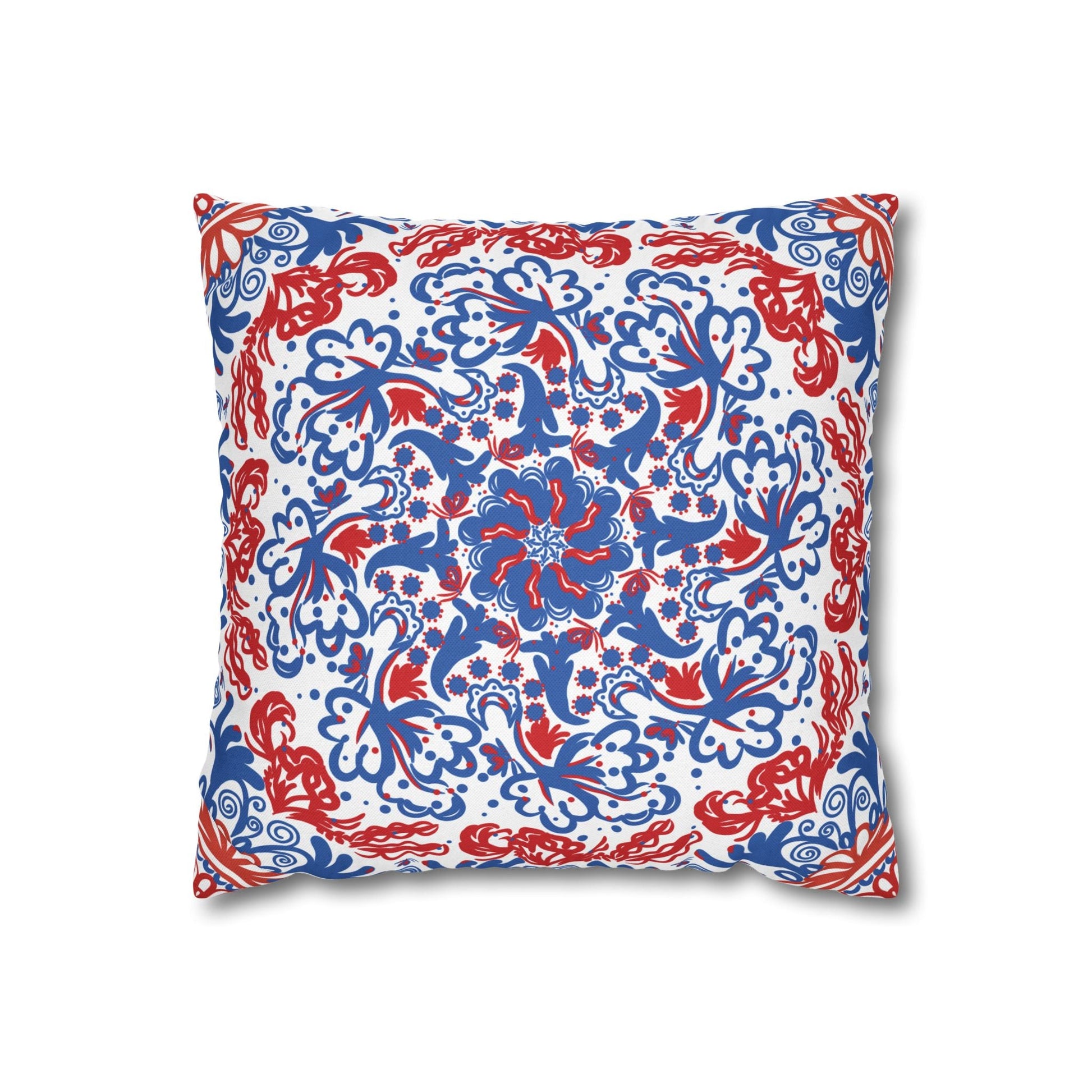 Mandala Inspired Pattern Butterflies & Flowers Pillowcase - Nanalili