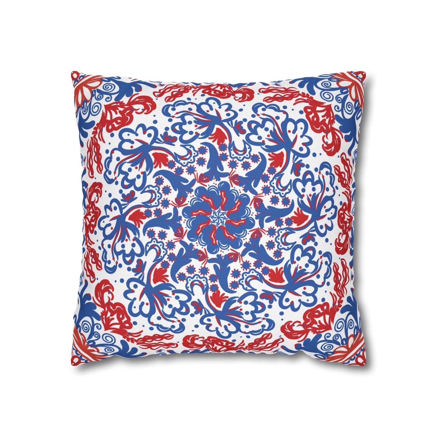 Mandala Inspired Pattern Butterflies & Flowers Pillowcase - Nanalili