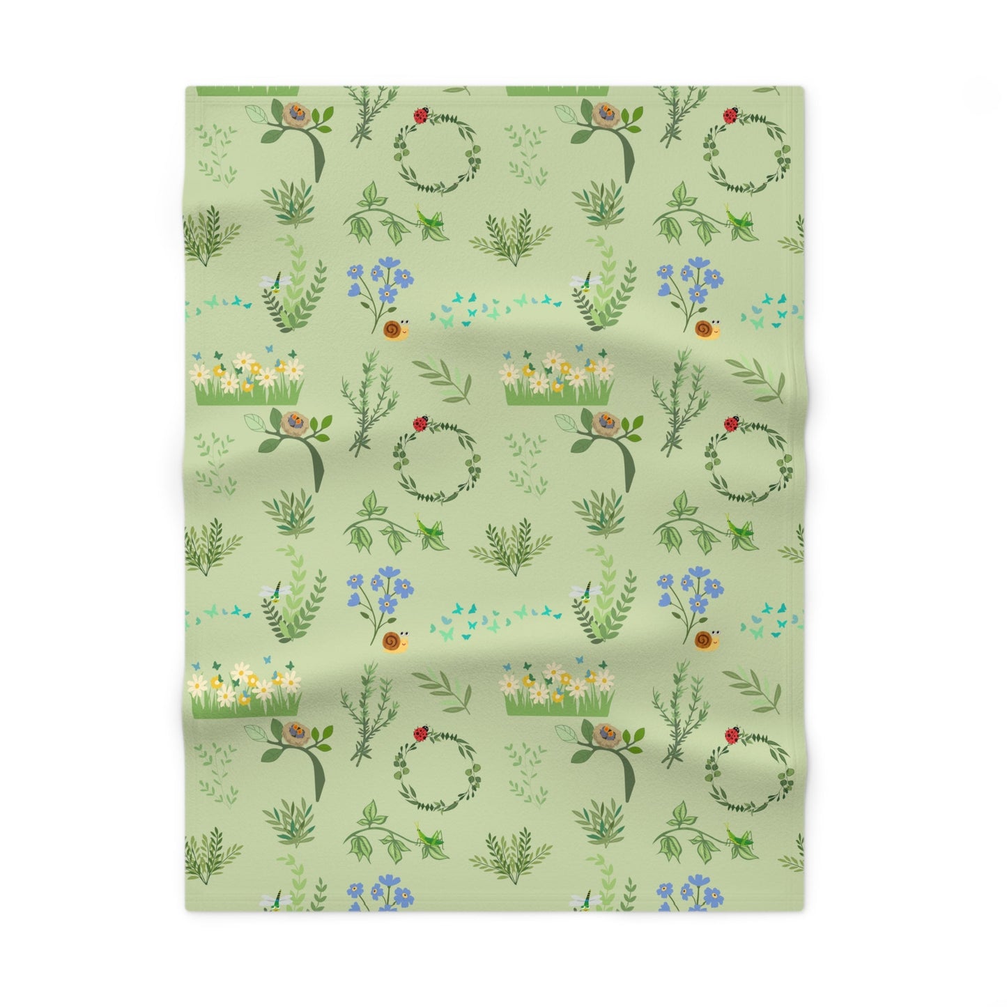 Soft Fleece Baby Blanket - Spring Love - Nanalili