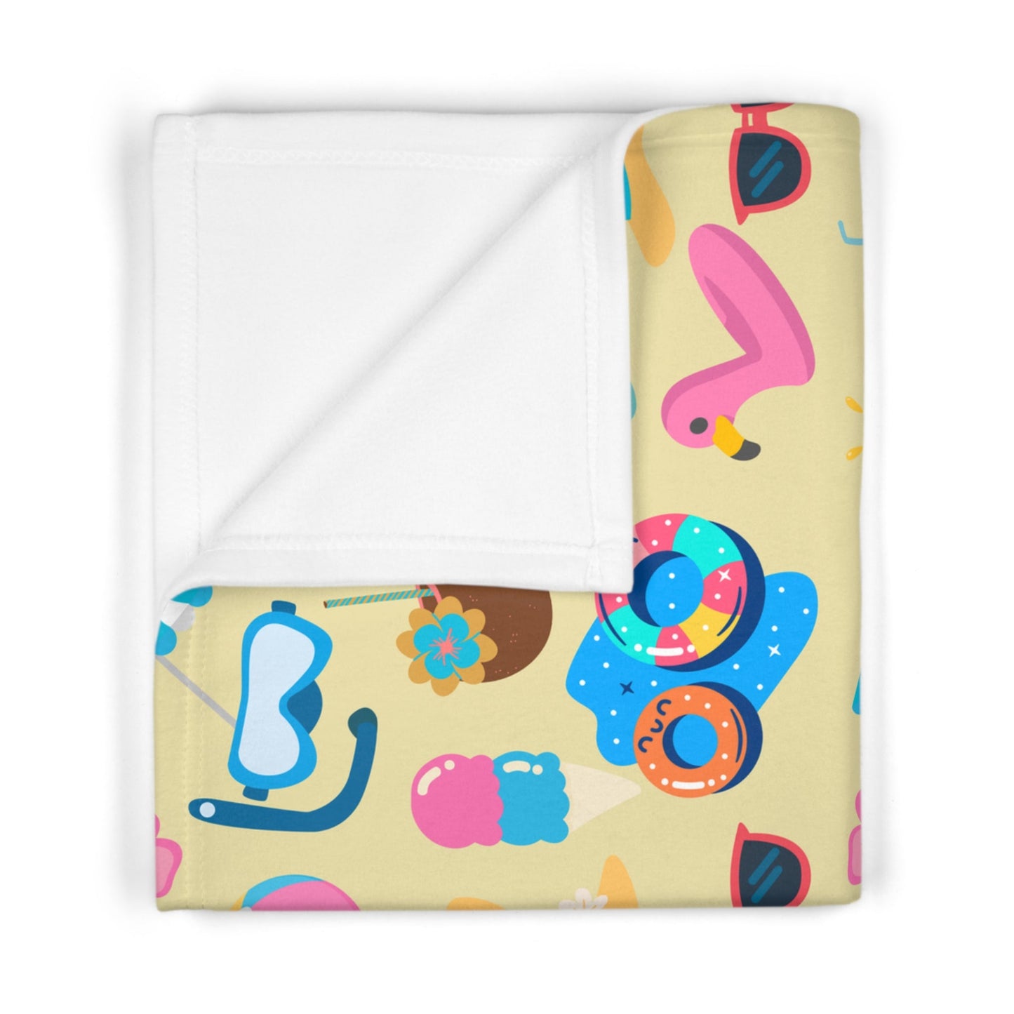 Soft Fleece Baby Blanket - Summer Vibes - Nanalili