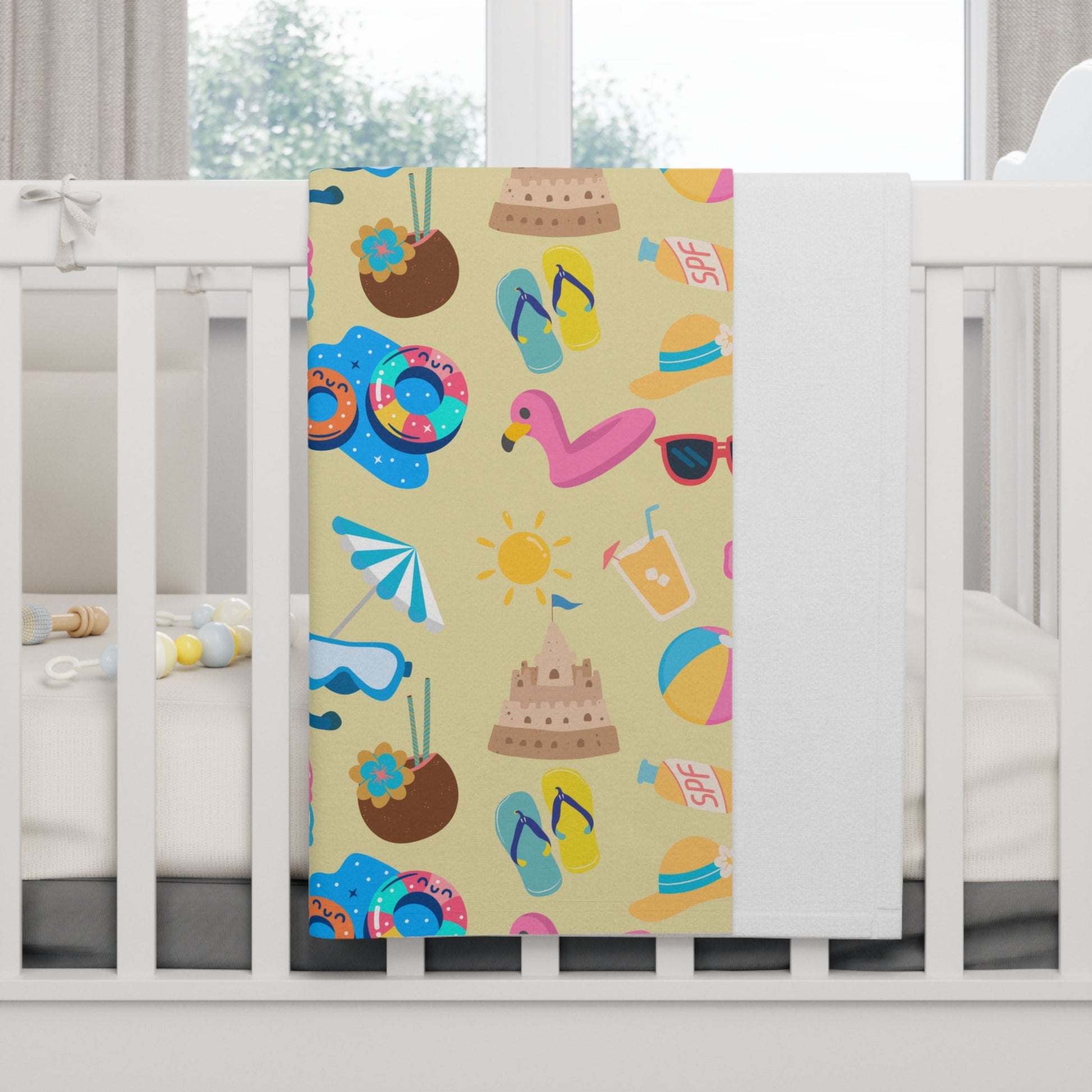 Soft Fleece Baby Blanket - Summer Vibes - Nanalili