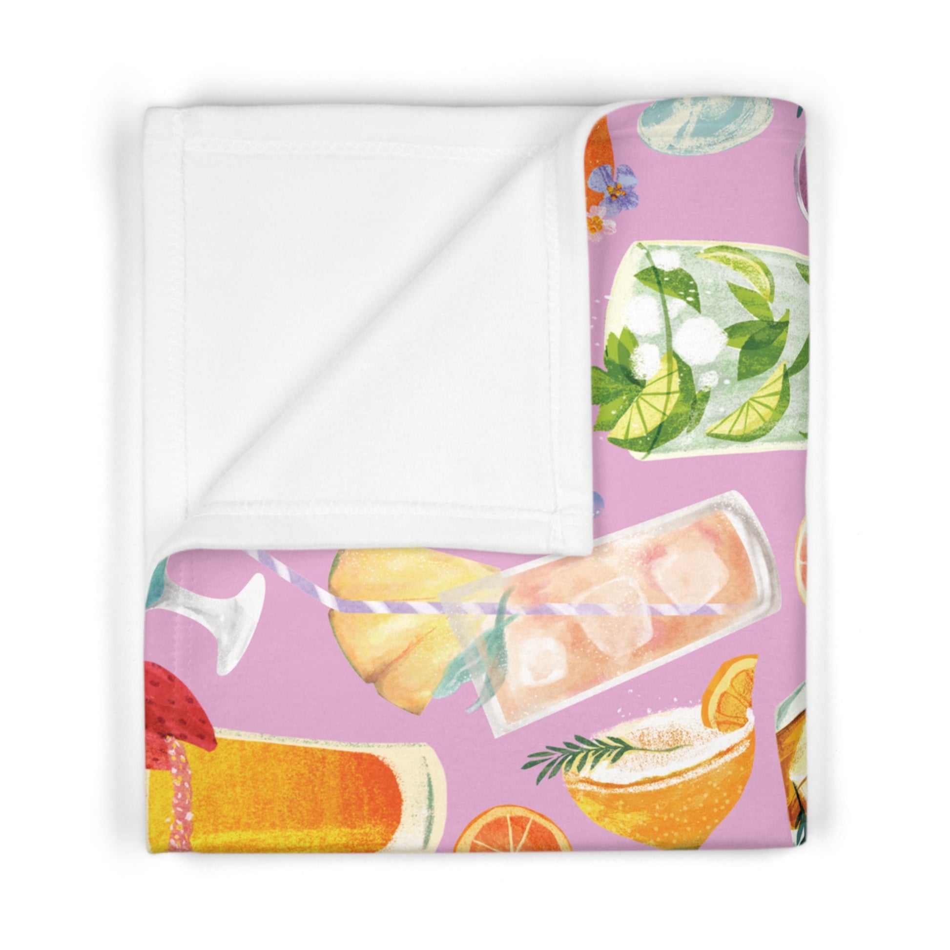 Soft Fleece Baby Blanket - Wine on - Nanalili