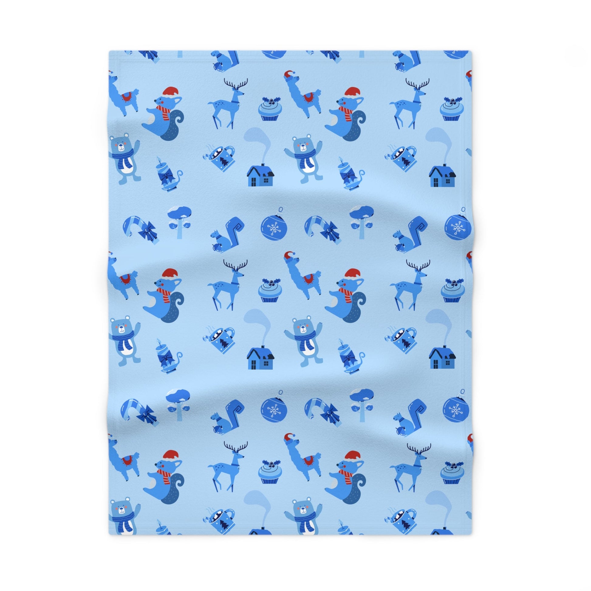 Soft Fleece Baby Blanket - Winter Animals - Nanalili