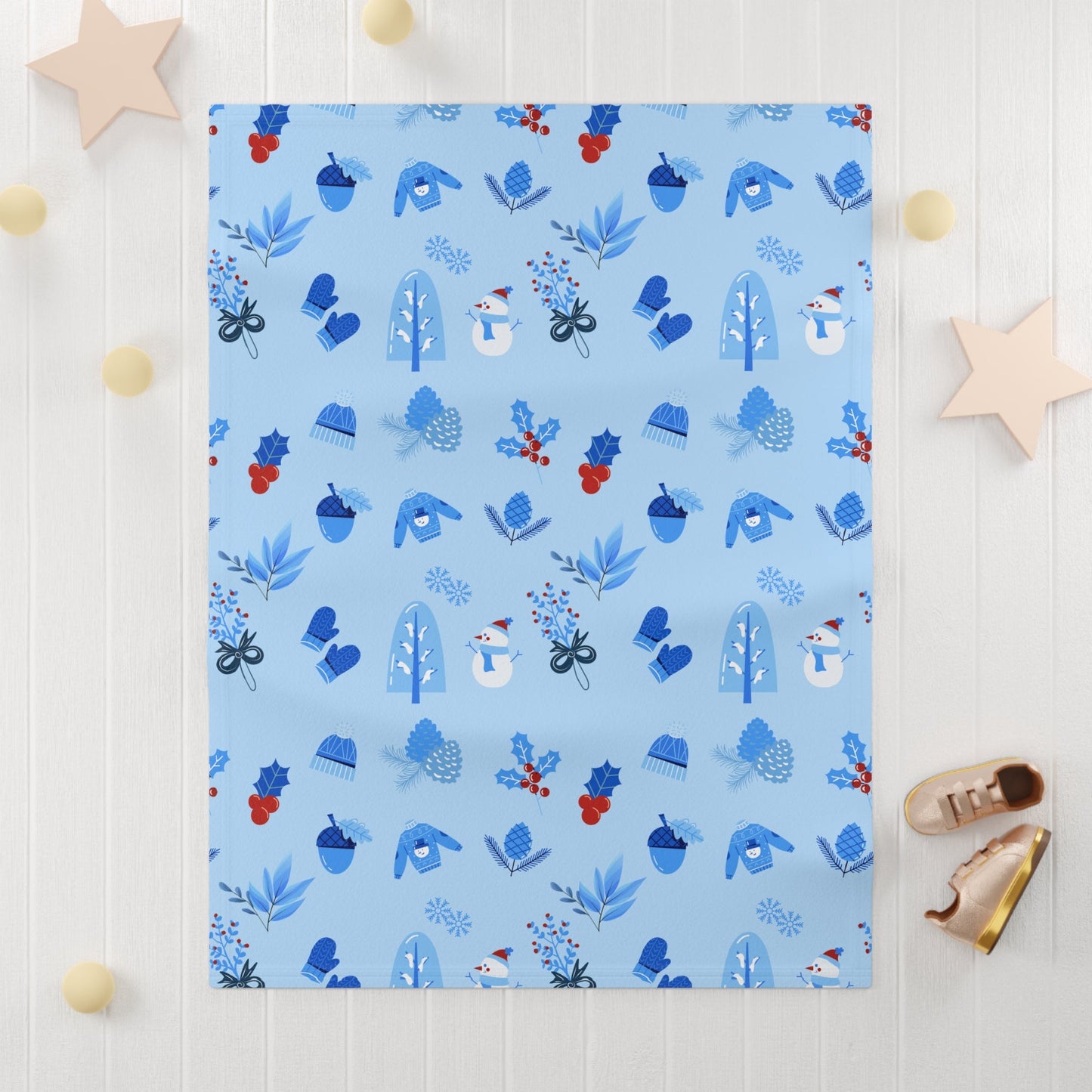 Soft Fleece Baby Blanket - Winter Cuties - Nanalili