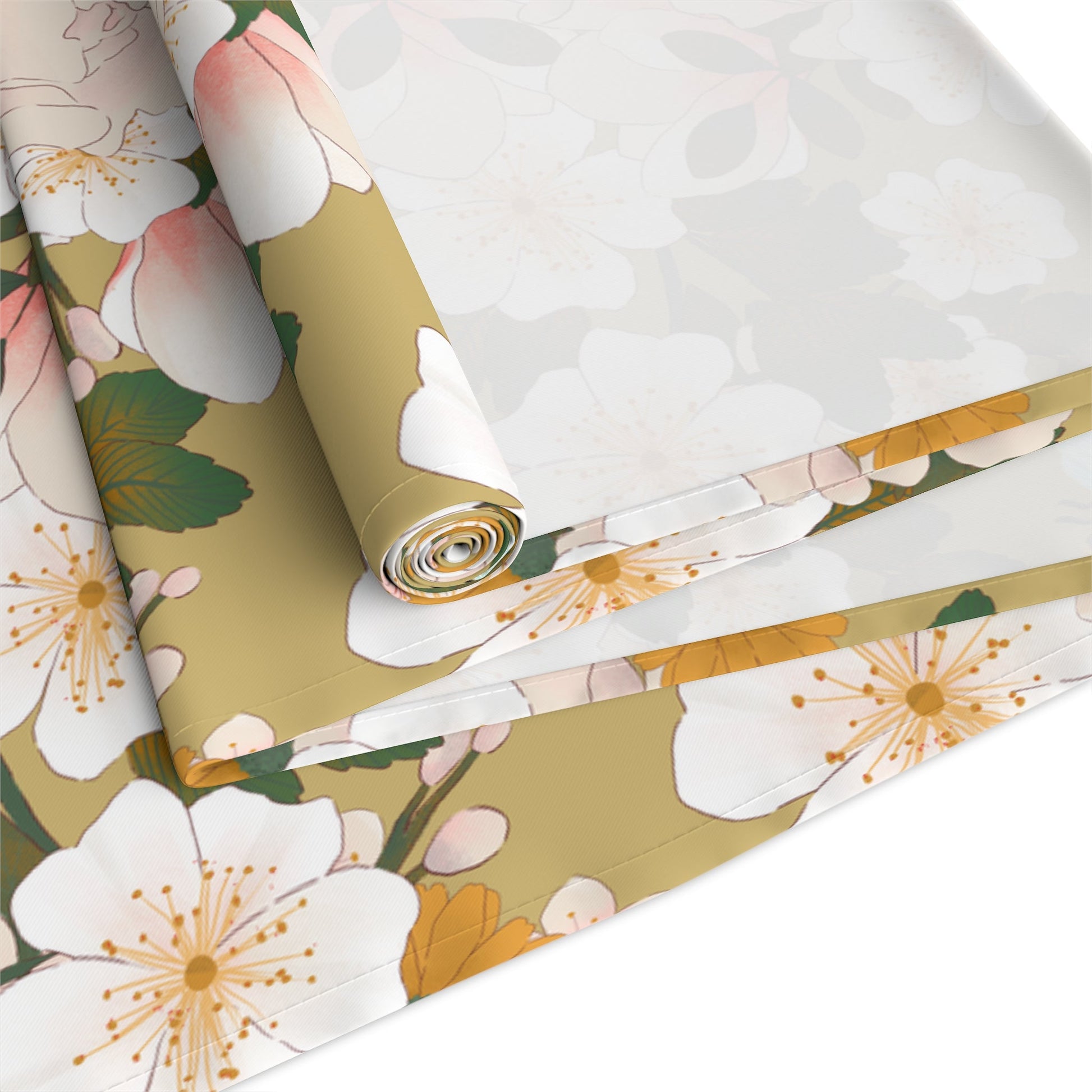 Table Runner - Bees & White Flowers - Nanalili