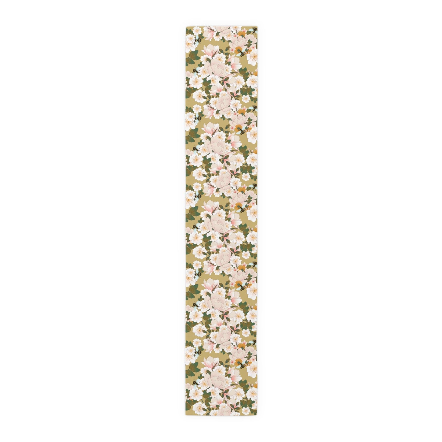 Table Runner - Bees & White Flowers - Nanalili