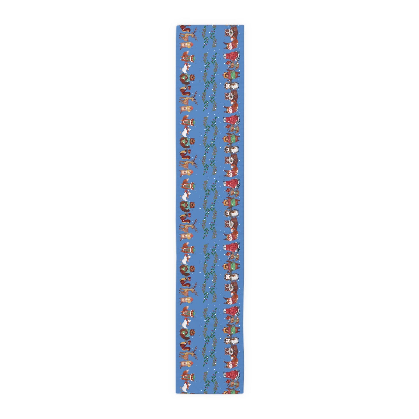 Table Runner - Christmas Animals Deep Blue - Nanalili