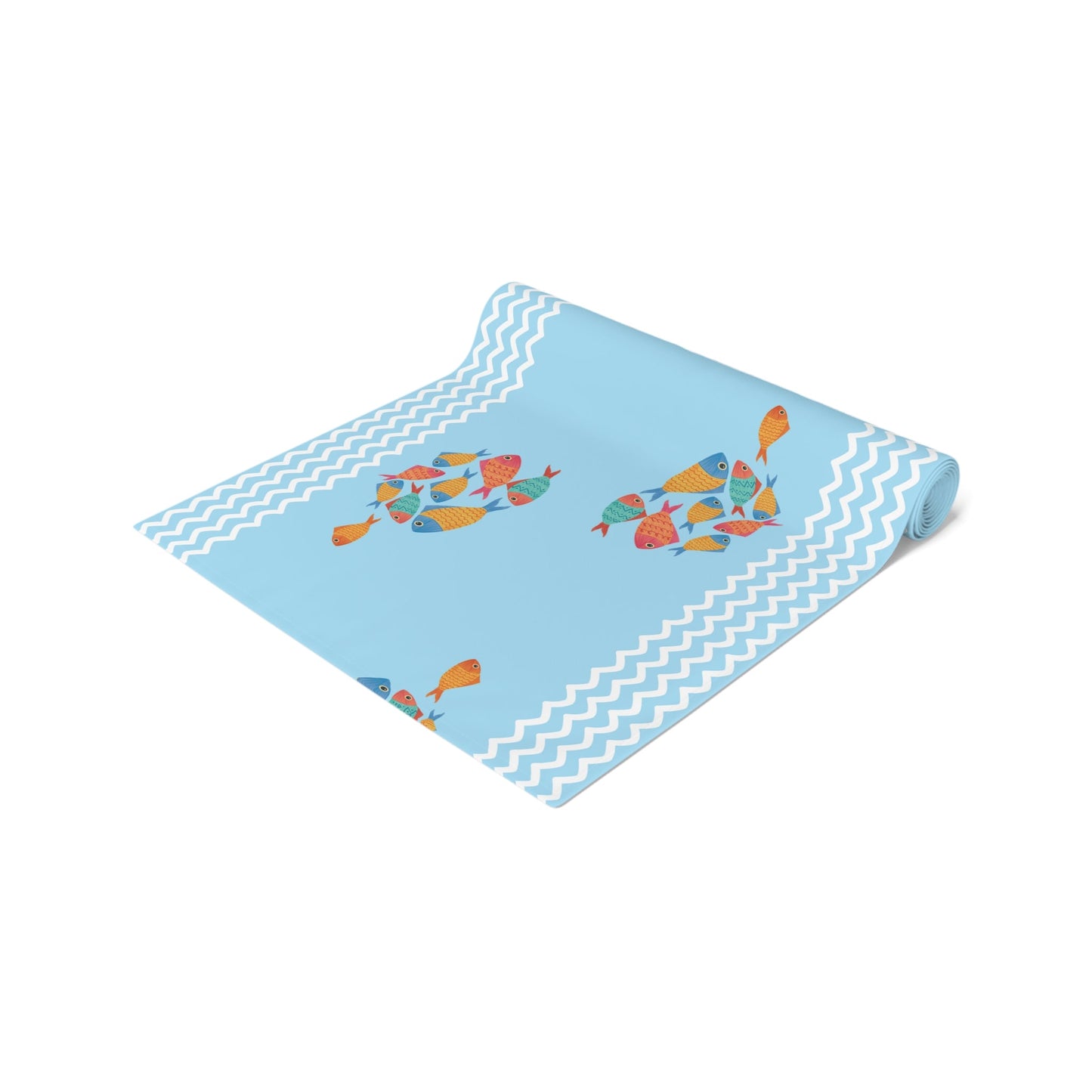 Table Runner - School of Fish Clear Blue - Nanalili