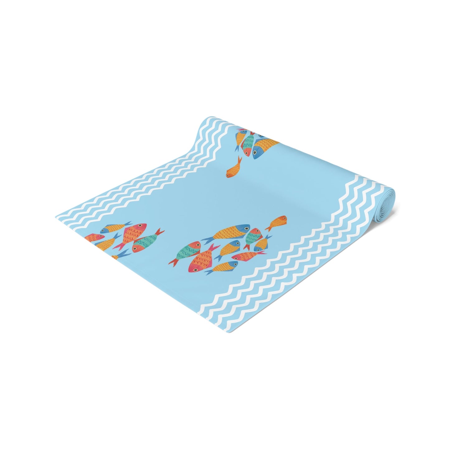 Table Runner - School of Fish Clear Blue - Nanalili