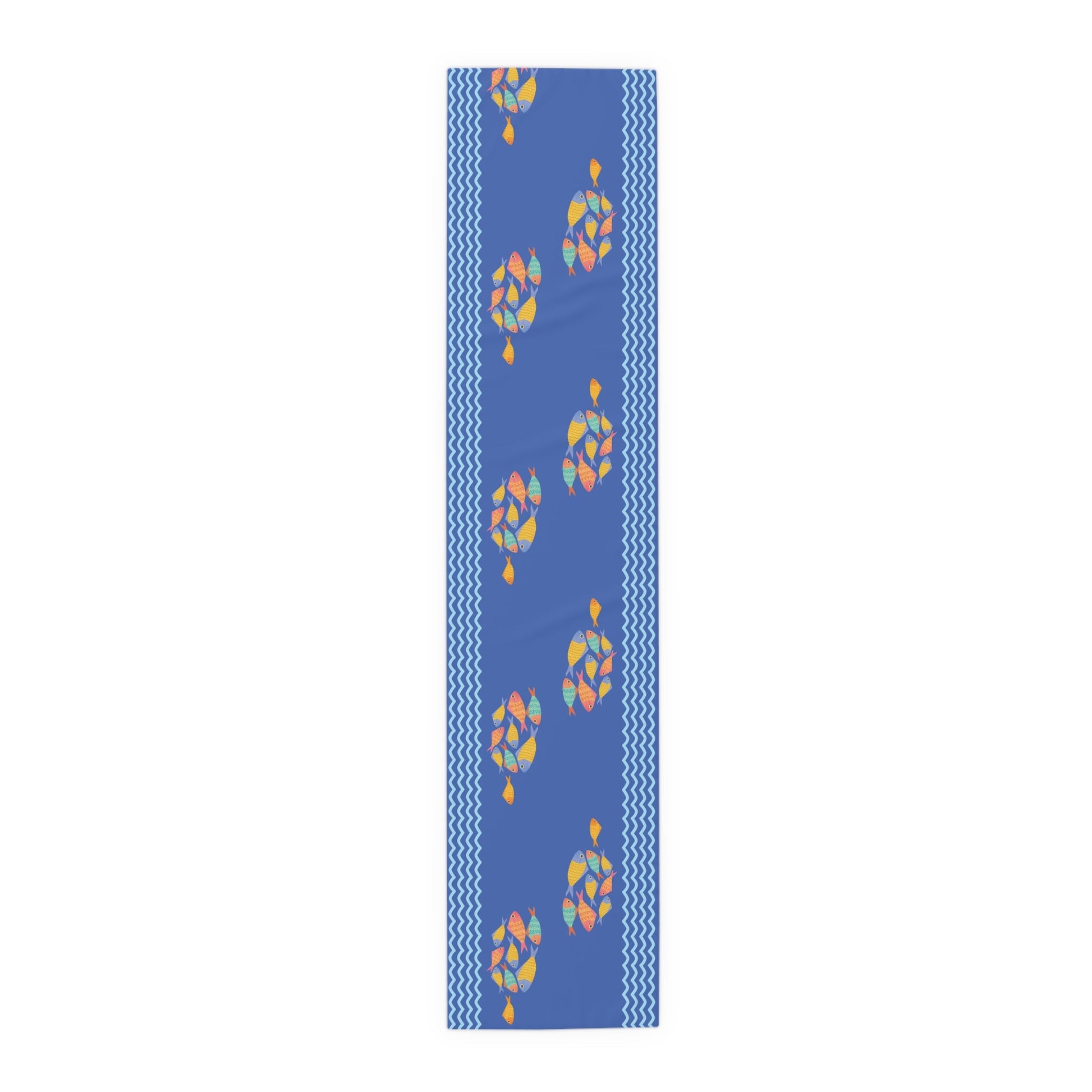 Table Runner - School of Fish Ocean Blue - Nanalili