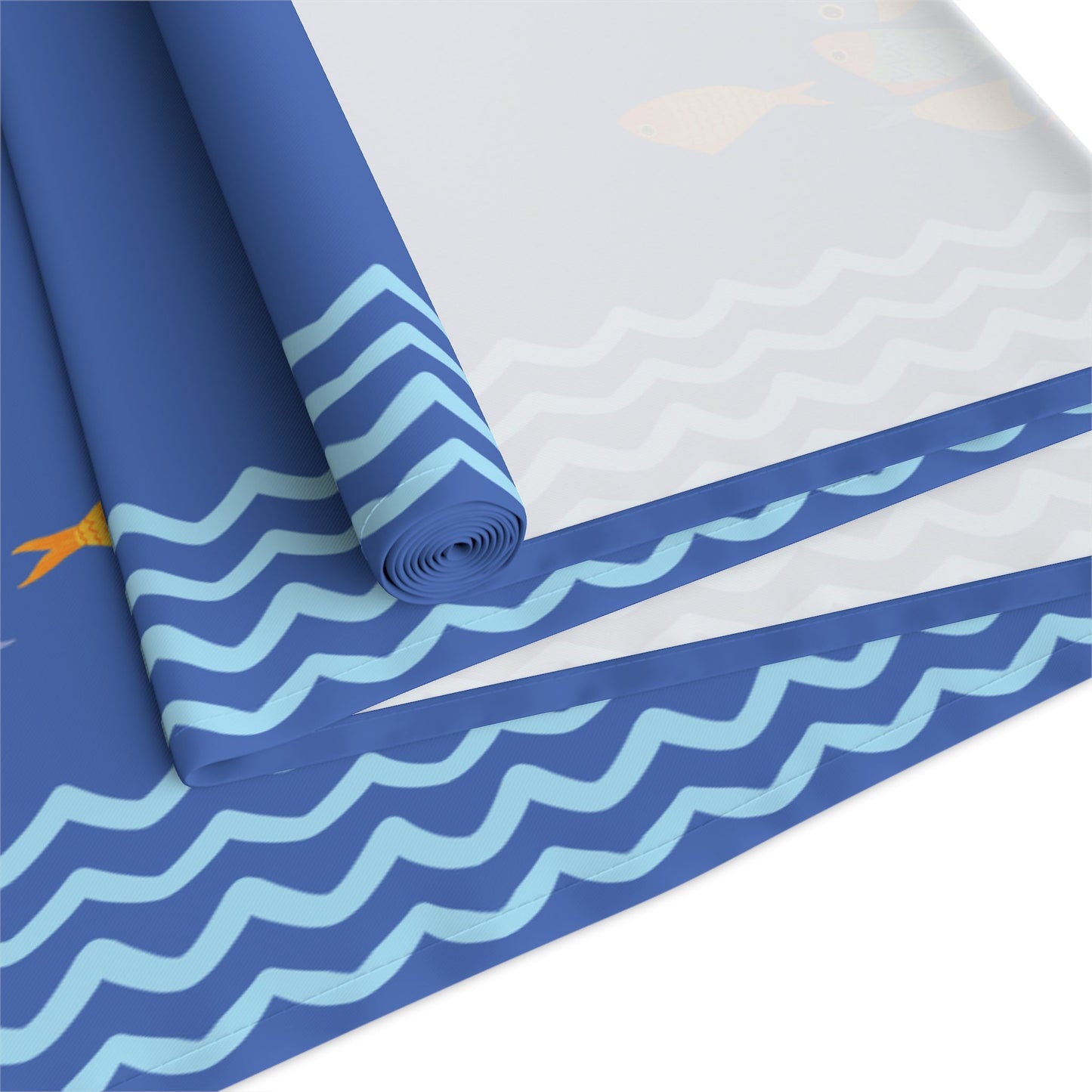 Table Runner - School of Fish Ocean Blue - Nanalili