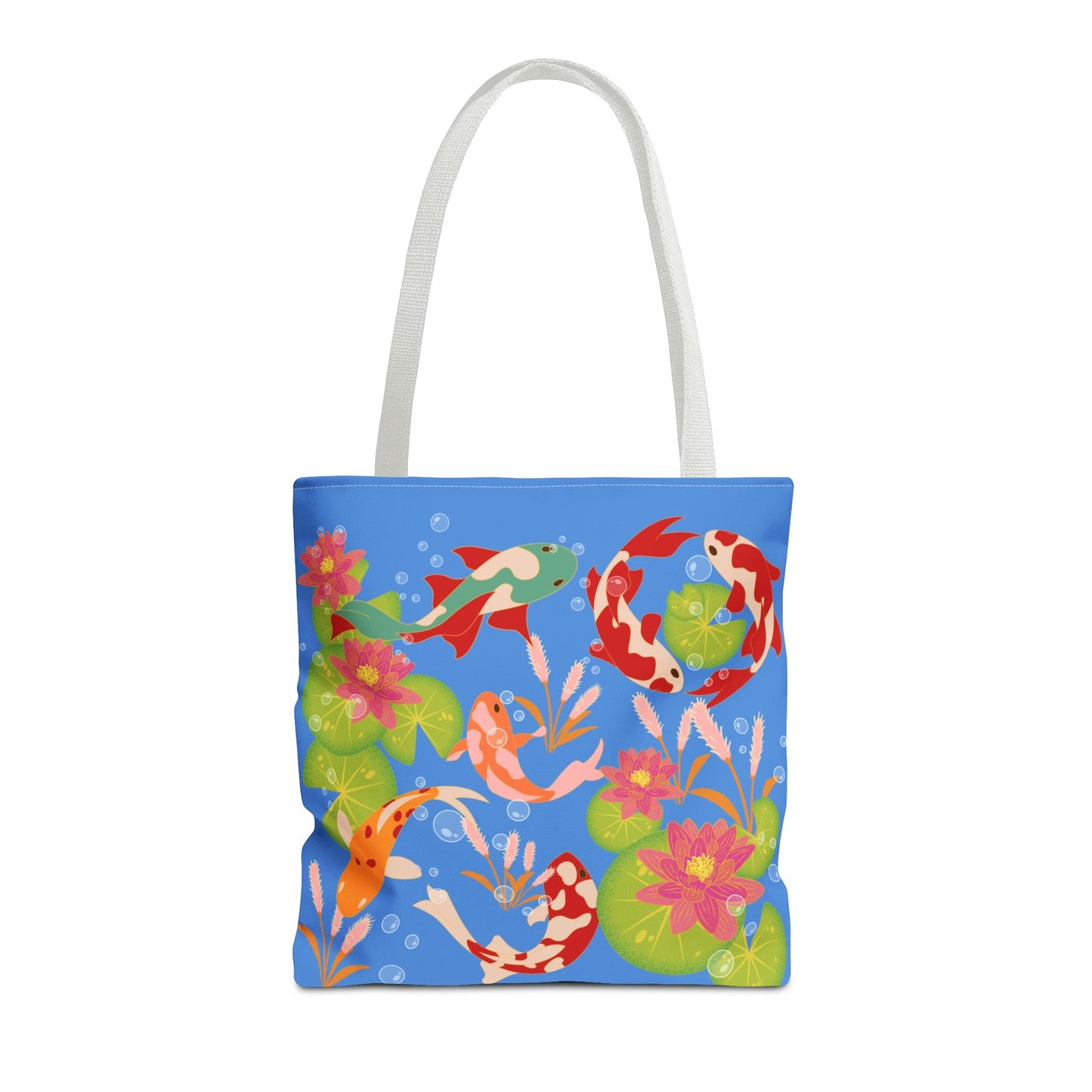 Tote Bag - Koi Fish Deep Blue - Nanalili