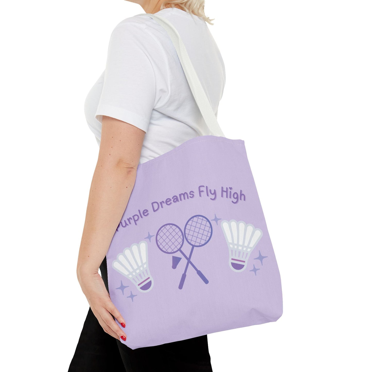 Tote Bag Sport Theme - Purple Badminton - Nanalili