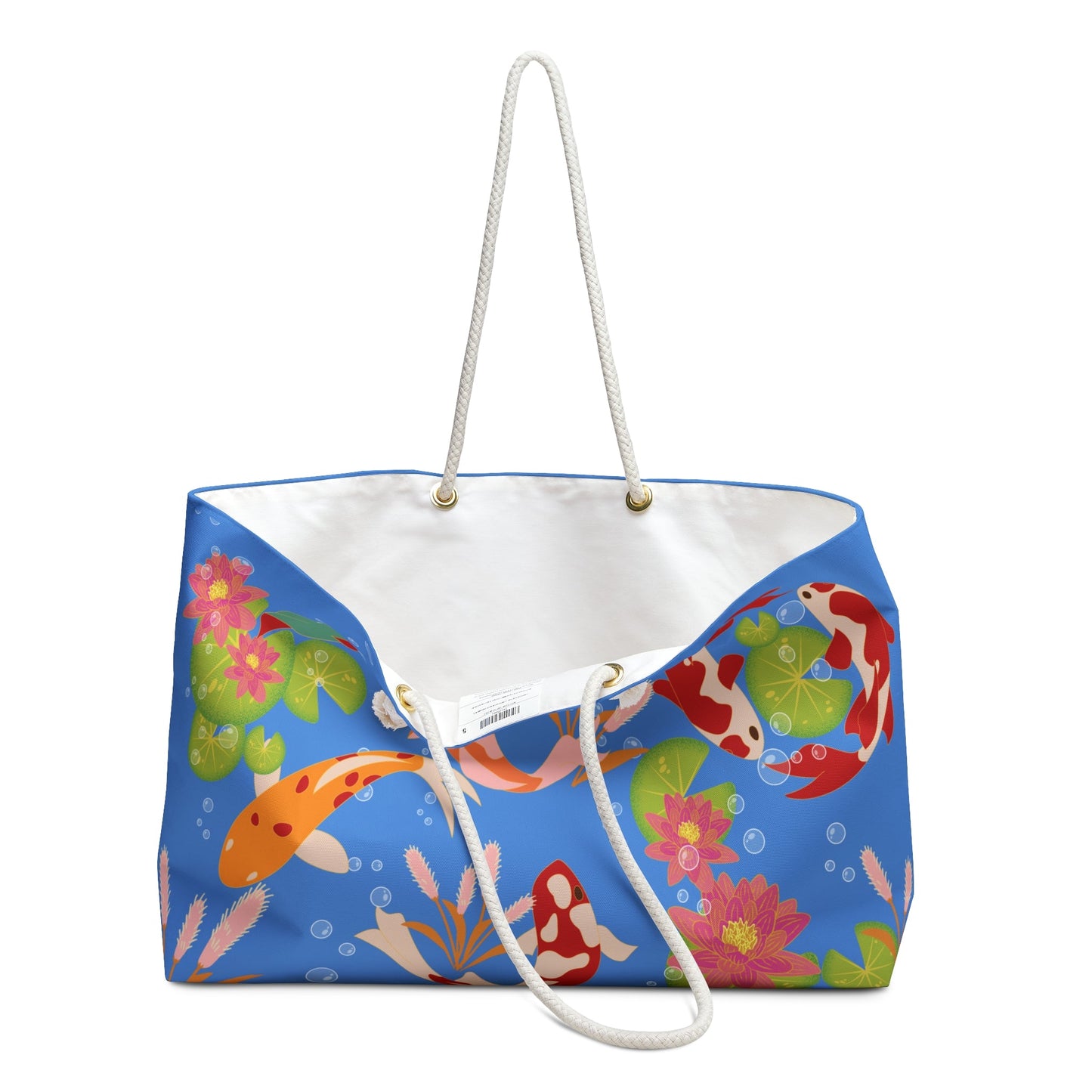 Weekender Bag - Koi Fish Deep Blue - Nanalili